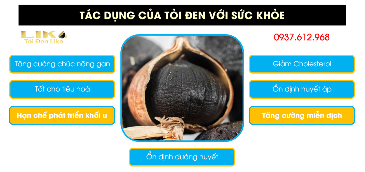 Công dụng của tỏi đen với sức khỏe
