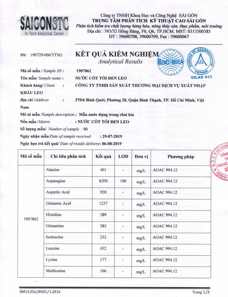 Nước Cốt Tỏi Đen Leo