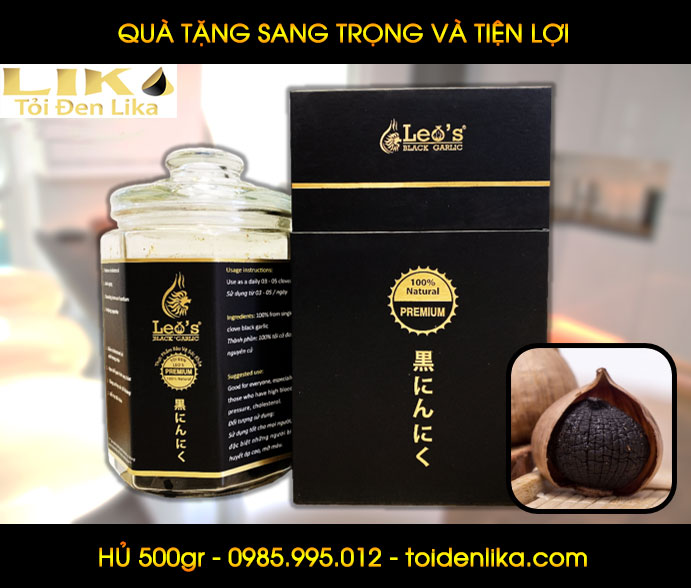 Tỏi đen lột vỏ sẳn hủ 500gr