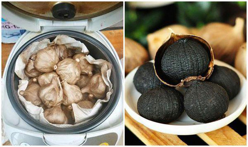 Tỏi đen lên men bằng nồi cơm điện