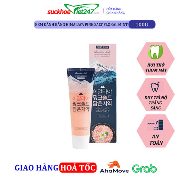 KĐR Bamboo Himalaya Pink Salt Floral Mint 100g