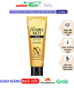 Kem xả Double Rich 1 phút cho tóc nhuộm 250ml