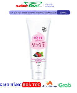 Sữa Rửa Mặt On The Body Berry Essence Whipped Cream Foam 150g