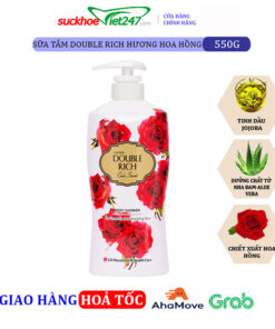 Sữa tắm Double Rich Hoa Hồng 550g