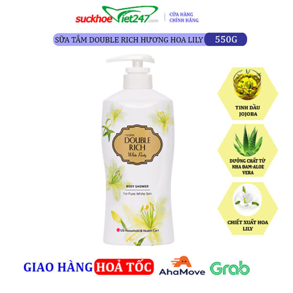 Sữa tắm Double Rich Hoa Lily 550g