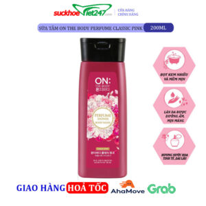 Sữa tắm On The Body Perfume Classic Pink 200g