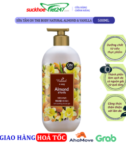Sữa tắm On The Body Natural Almond & Vanilla 500g