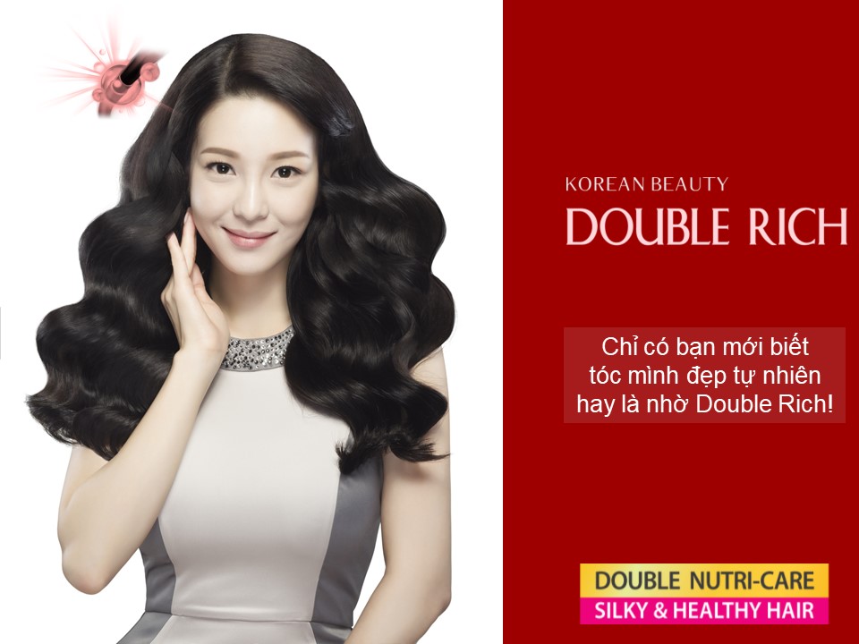 Tóc đẹp tự nhiên nhờ Dưỡng Tóc Double Rich