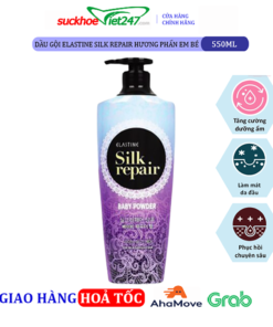 Dầu gội Elastine Silk Repair Hương Phấn Em Bé 550ml