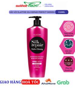 Dầu gội Elastine Silk Repair Perfect Shining 550ml