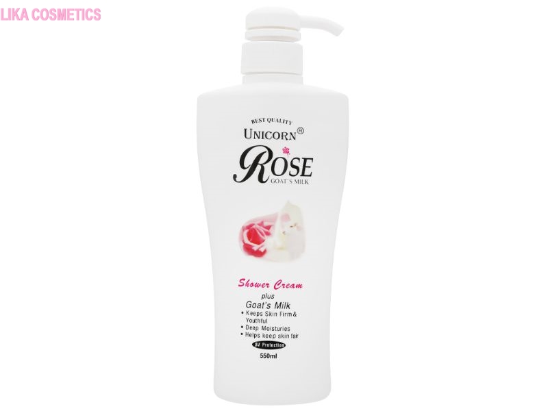 Sản phẩm sữa tắm hoa hồng trắng da rose