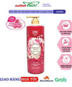 Sữa tắm on the body Perfume Classic Pink 1000ml