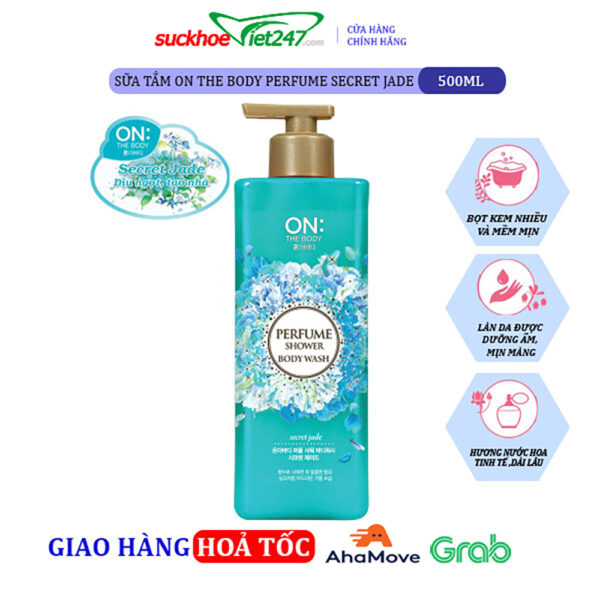 Sữa tắm On The Body Perfume Secret Jade 500g