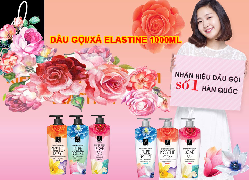 Dầu gội xả elastine 1000ml