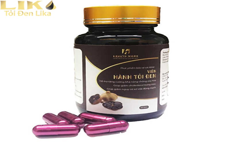 Công dụng của viên hành tỏi đen Health More