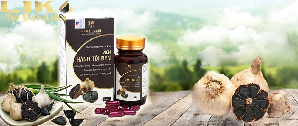 Tỏi đen cũng có trong viên hành tỏi đen