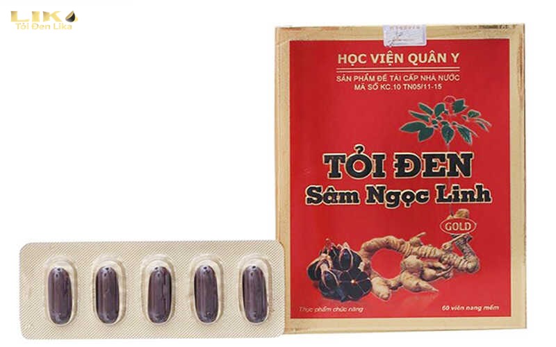 Viên uống tỏi đen Học viện Quân Y kết hợp sâm Ngọc Linh