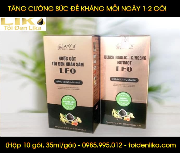 Nước cốt tỏi đen nhân sâm Leo
