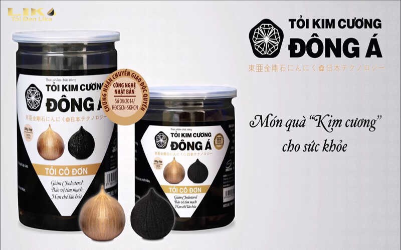 Tỏi đen Kim Cương là sản phẩm của Dược phẩm Đông Á