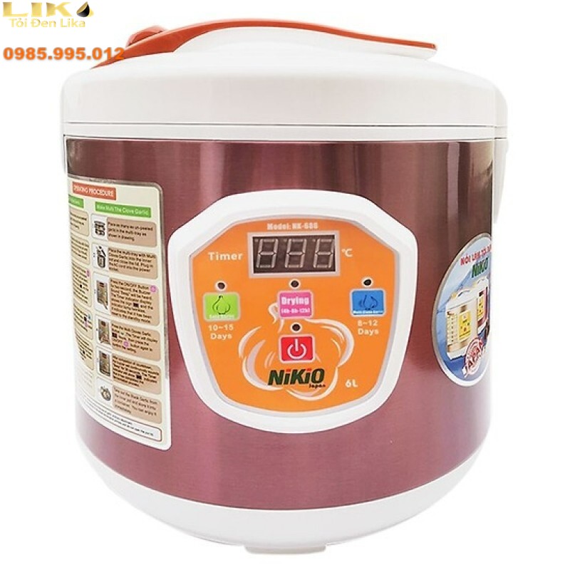 Cận cảnh nồi ủ tỏi đen Nikio NK-686