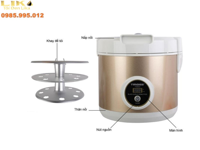 Nồi ủ tỏi đen Tiross TS904 hiện đại, giá rẻ
